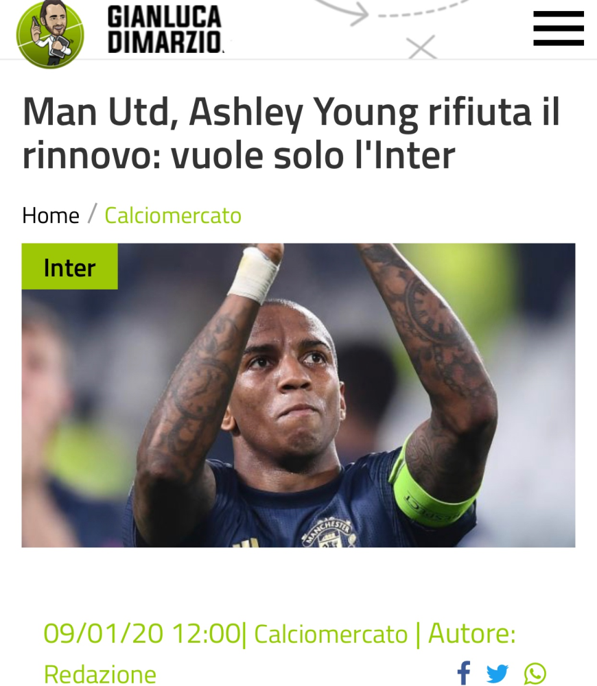 关于国米官方确认阿什利杨伤情无大碍的信息 关于国米官方确认阿什利杨伤情无大碍的信息